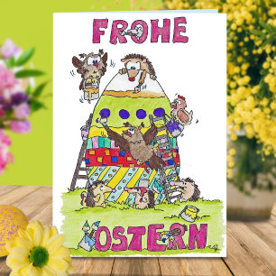 Festividades cartão de felicitações FROHE OSTERN por Nicole Jan