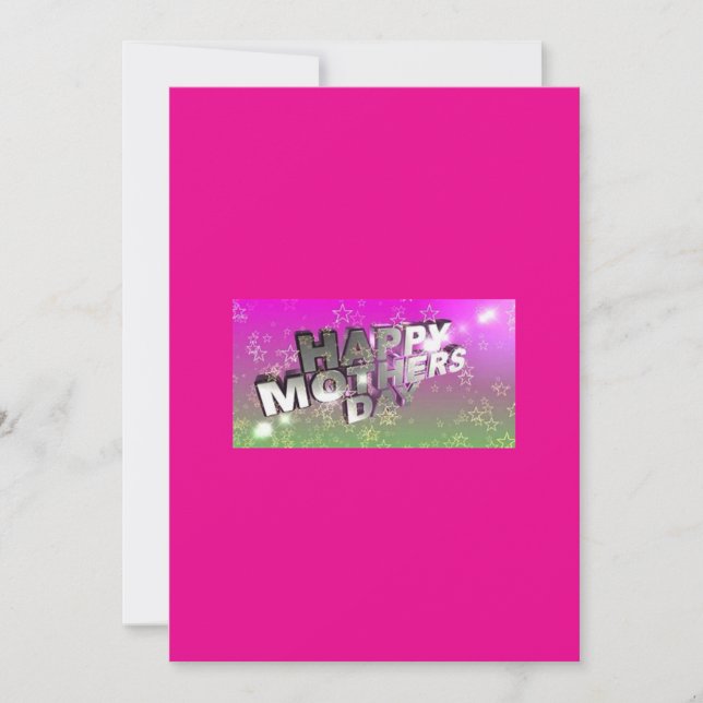 Festividades Cartão de Feliz Dia das Mães (Frente)