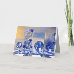 Festividades Cartão de Feliz Natal Surrealista