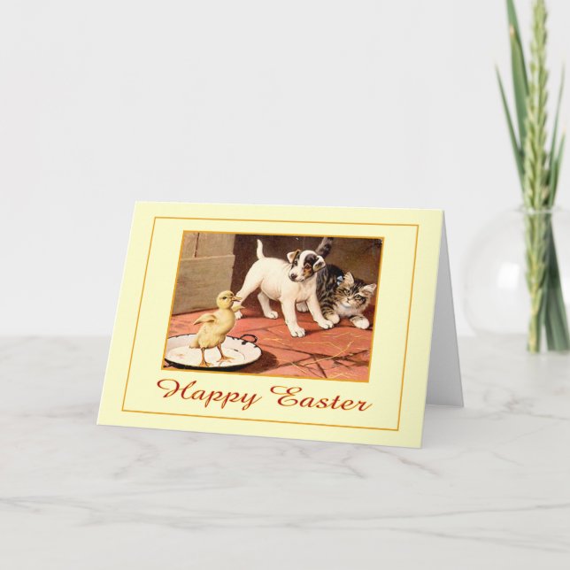 Festividades Cartão de felz pascoa (Frente)