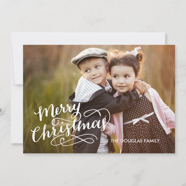 Festividades Cartão de Feriado com Mão (Frente)