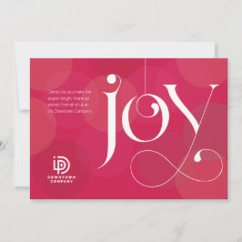 Festividades Cartão de Feriado Comercial de Joy Ornament