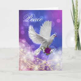 Festividades Cartão de Feriado da Peace Dove