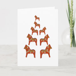 Festividades Cartão de Feriado Dala Horse