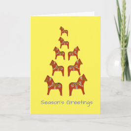 Festividades Cartão de Feriado Dala Horse