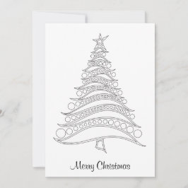 Festividades Cartão de Feriado de Árvore Natal Personalizável p