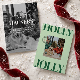 Festividades Cartão de Feriado de Carimbo de Carimbo de Foto da