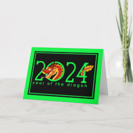 Festividades Cartão de Feriado de Dragão de Ano Novo chinês de 