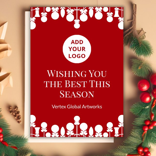 Festividades Cartão de Feriado de Espaço Branco | Marca persona (Criador carregado)