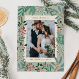 Festividades Cartão de Feriado de Férias de Sábio Botânico de N