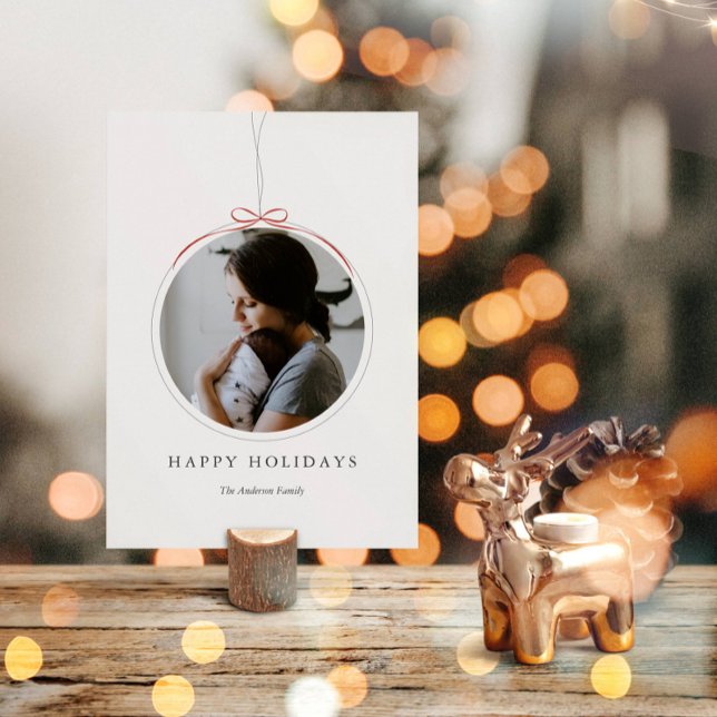 Festividades Cartão de Feriado de Foto de Quadro de Pedido Mini (Criador carregado)