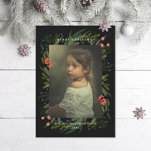 Festividades Cartão de Feriado de Foto de Quadro Verde Pintado