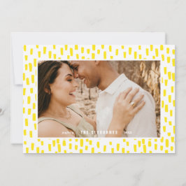 Festividades Cartão de Feriado de Foto Piscante Amarelo Brilhan
