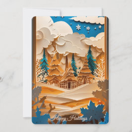 Festividades Cartão de Feriado de Foto Wonderland de inverno