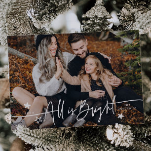 Festividades Cartão de Feriado de Fotografia com Tipografia de 