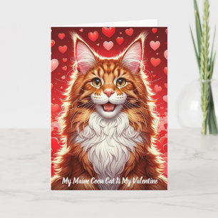 Festividades Cartão de Feriado de Namorados Purr de Gato de Mai