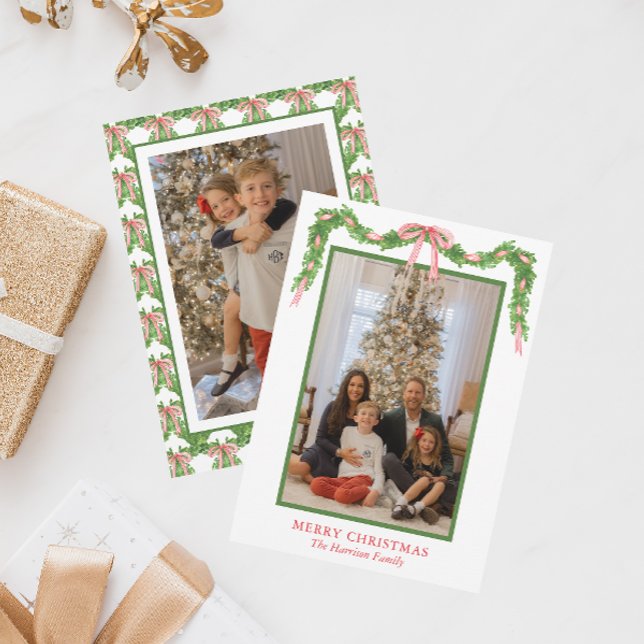 Festividades Cartão de Feriado de Natal da Garland Arco Vermelh (Criador carregado)