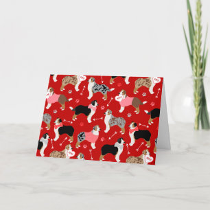 Festividades Cartão de Feriado de Padrão de Namorados Shepherd 