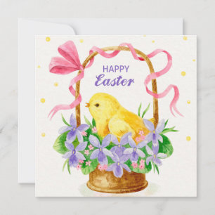 Festividades Cartão de Feriado de Páscoa Bonito