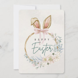 Festividades Cartão de Feriado de páscoa com Orelhas Coelhinhas
