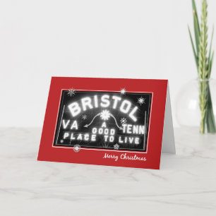 Festividades Cartão de Feriado de Sinalização Bristol com te