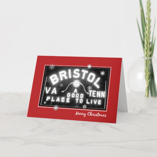 Festividades Cartão de Feriado de Sinalização Bristol com texto (Frente)