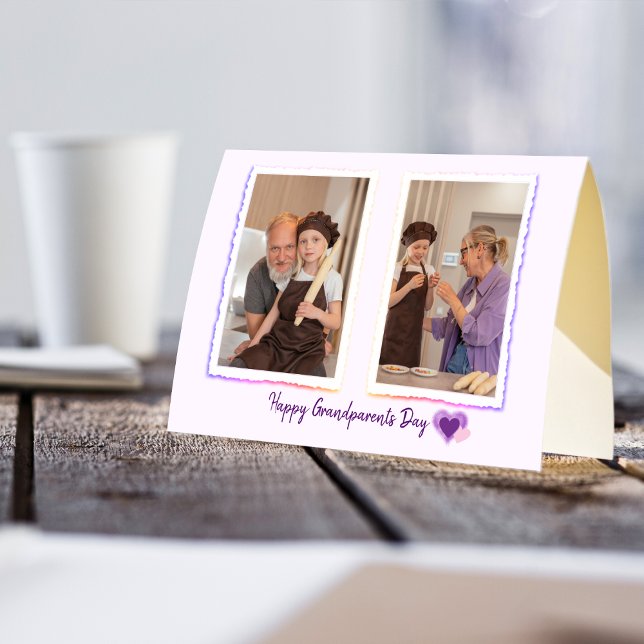 Festividades Cartão de Feriado Dobrado de Avós (Criador carregado)