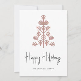 Festividades Cartão de Feriado Empresarial de Feriados Feliz