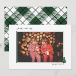 Festividades Cartão de Feriado Evergreen e de Xadrez Cóteo com 