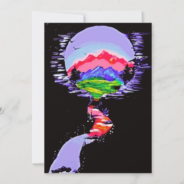 Festividades Cartão de Feriado "Fantasy Haven" (Frente)