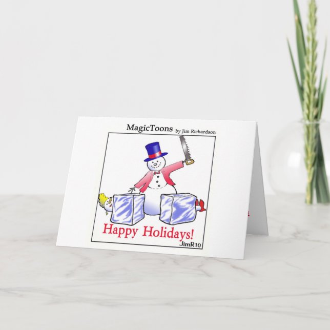 Festividades Cartão de Feriado MagicToons! (Frente)