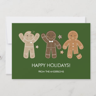 Festividades Cartão de Feriado Masculino Gingerpão