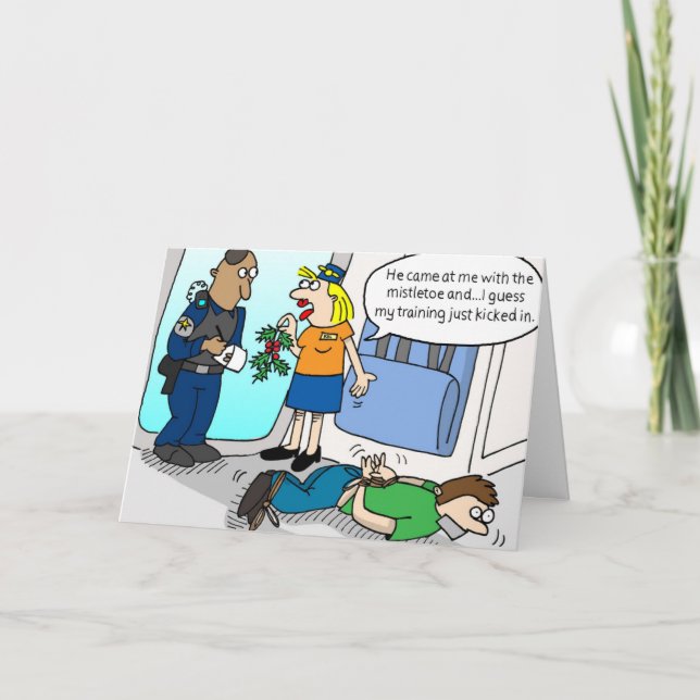 Festividades Cartão de Feriado Mistletoe (Frente)