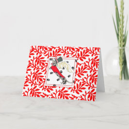 Festividades Cartão de Feriado NÓ Dache shund Dapple de Gullive