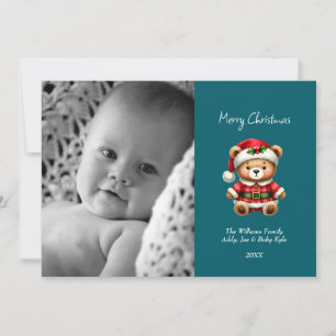 Festividades Cartão de Feriado Personalizado do Bear de Natal