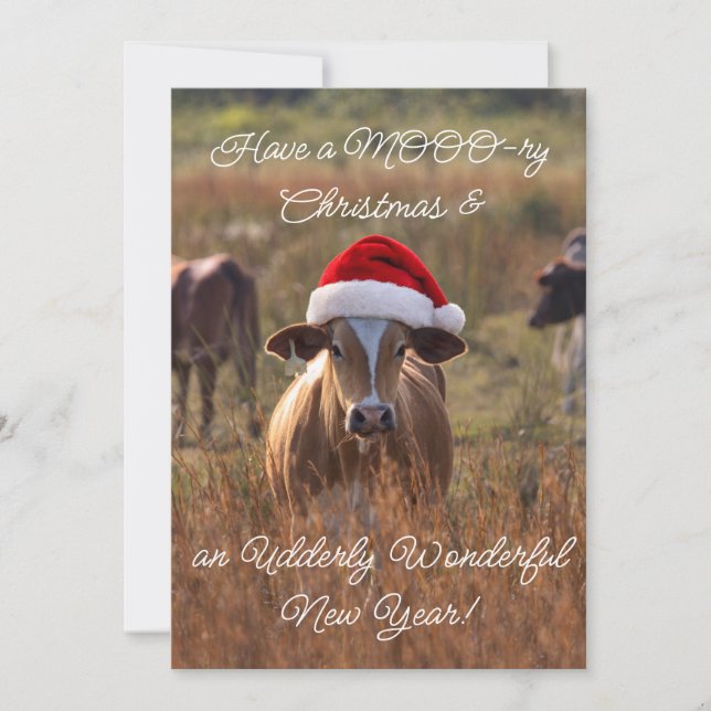 Festividades Cartão de Feriado Plano (Frente)