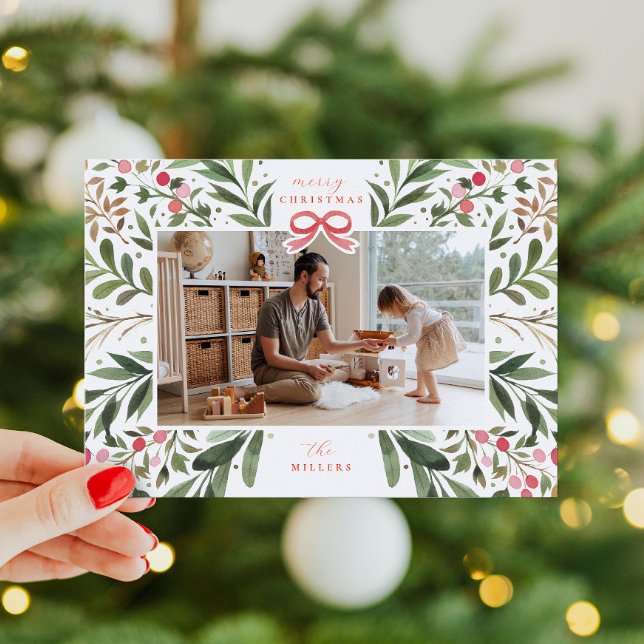 Festividades Cartão de Feriado Plano de Quadro Botânico Waterco (Criador carregado)