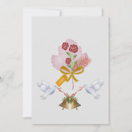 Festividades Cartão de Feriado Plano Dovs & Bells