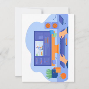 Festividades Cartão de Feriado Plano, Tamanho: 4,25" x 5,5", Pa