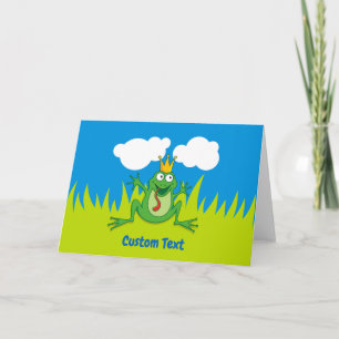 Festividades Cartão de Feriado Príncipe Sapo 7" x 5"