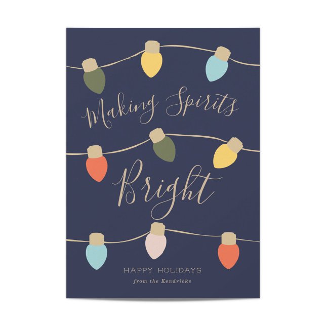 Festividades Cartão de Feriado Retro Twinkles (Criador carregado)