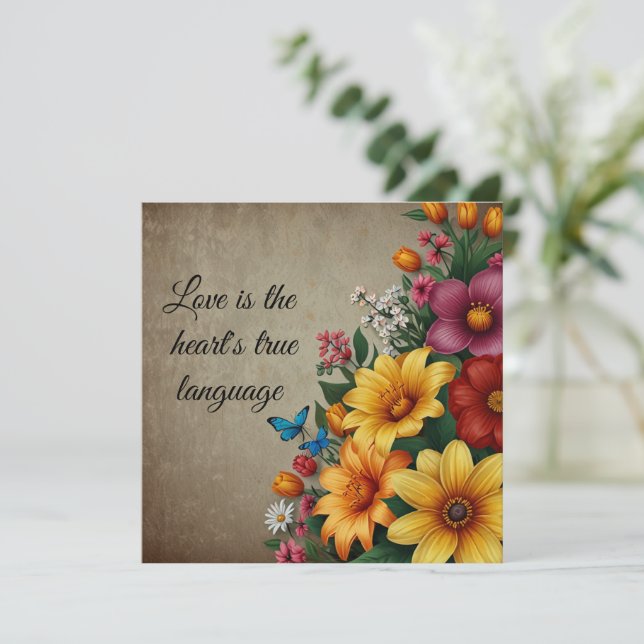 Festividades Cartão de Feriado Simples (Em pé/Frente)