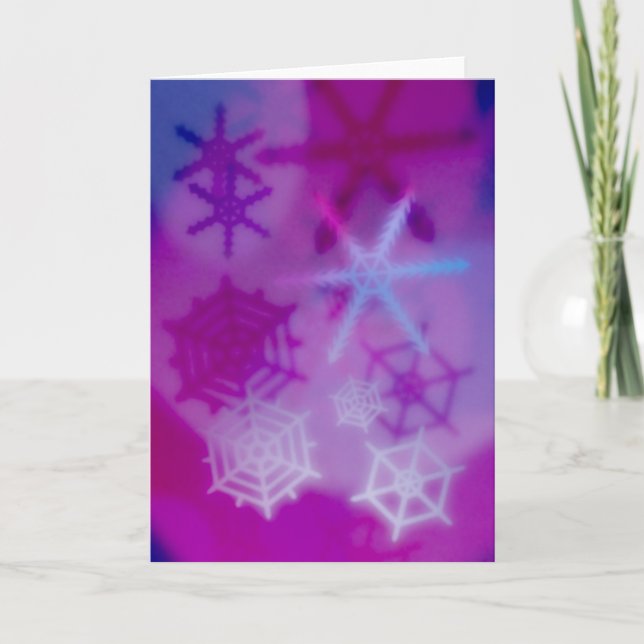 Festividades Cartão de Feriado Snowflake (Frente)
