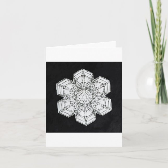 Festividades Cartão de feriado Snowflake 5 (Frente)