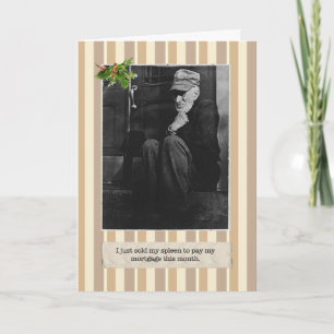 Festividades Cartão de Feriado Spleen de Depressão do excelente