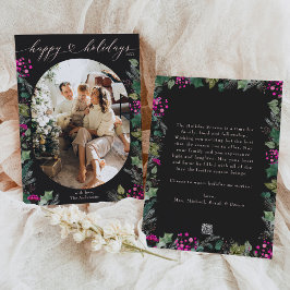 Festividades Cartão de Feriados Felizes da Família de Moody Esc