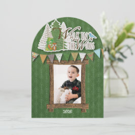 Festividades Cartão de Férias Aconchegante da Floresta Ornament