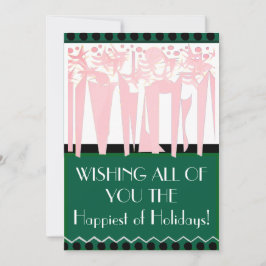 Festividades Cartão de Férias ART DECO Plano
