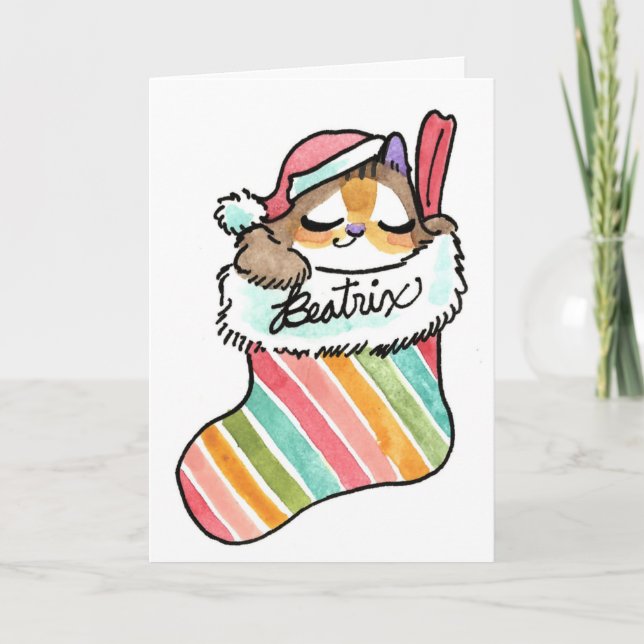 Festividades Cartão de férias Beatrix (Frente)