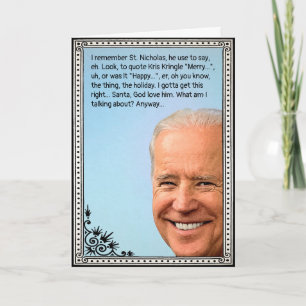 Festividades Cartão de Férias Biden Personalizável